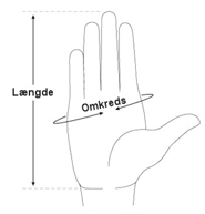 Mål af handskestørrelse